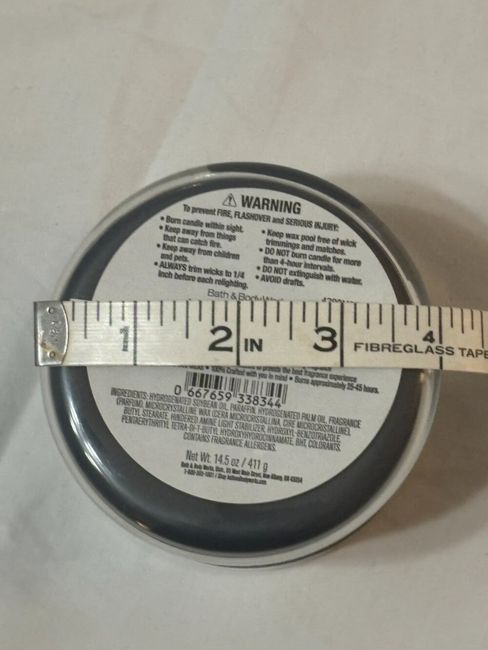 Bath & Body Works Midnight Snow 3-Wick Candle 14.5oz - NEW - Picture 5 of 6